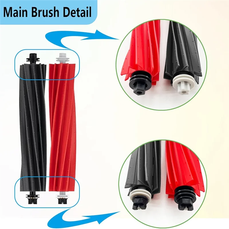 Accessories Kit For Roborock Q5 Pro / Q5 Pro+ / Q8 Max / Q8 Max+ Vacuum Cleaners Partsa83x