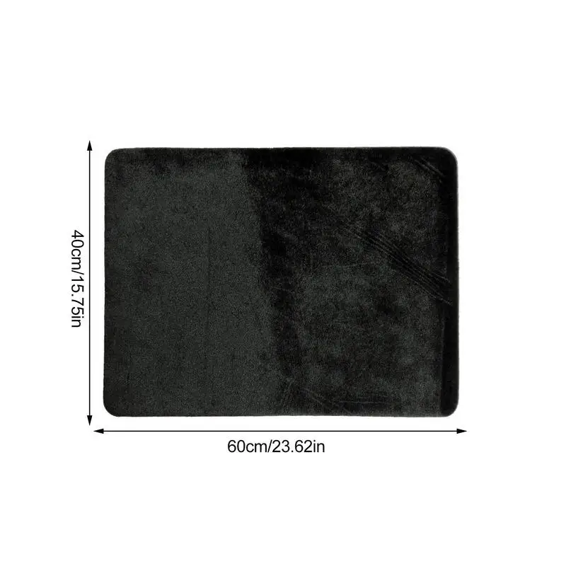 Card Game Mats Magic Card Mat Flannel Poker Pad Black Playmat Poker Card Black Card Game Pad for Fans of Poker