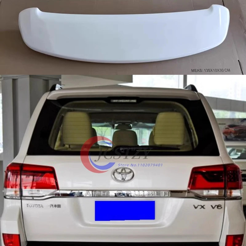 

For Land Cruiser LC200 Spoiler ABS Material Car Rear Wing Primer Color Rear Spoiler For Toyota Land Cruiser FJ200 Spoiler