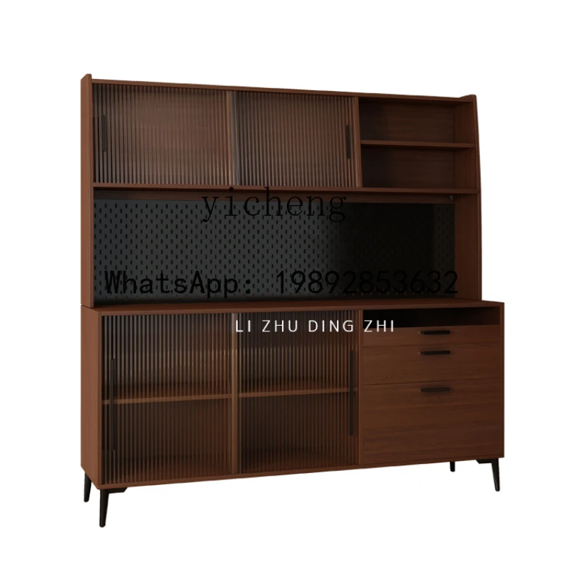 GZ Sideboard Cabinet Wire-Wrap Board Living Room and Kitchen Storage Cabinet Wall Tea Locker