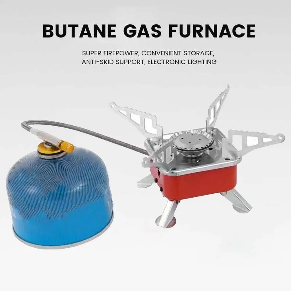 

2800W Square Cassette Stove Compact Portable Folding Gas Burner High Power Lightweight Fondue Gas Cooker Household