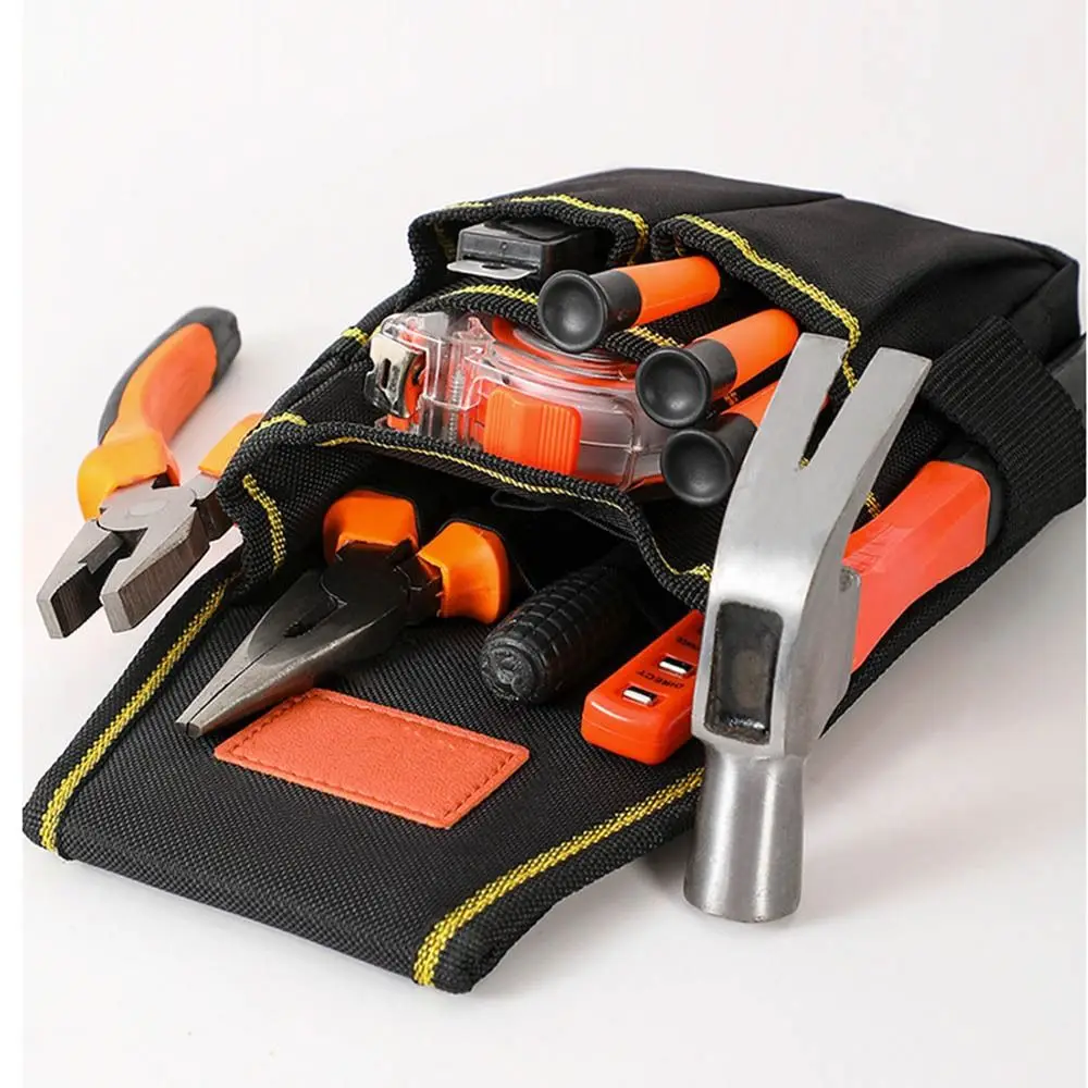 Waterproof Electrician Tool Bag Thicken Adjustable Waist Belt Pouch Large Capacity Multiple Pockets Tools Storage Bag Carpenter
