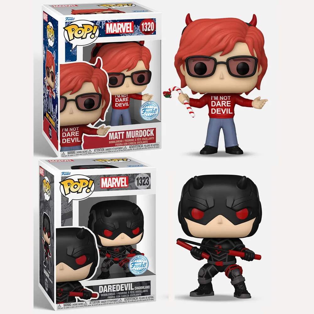 Funko Pop Marvel Matt Murdock #1320 Daredevil #1323 Limited Edition Vinyl Action Figures Dolls Toys Gift for Kids