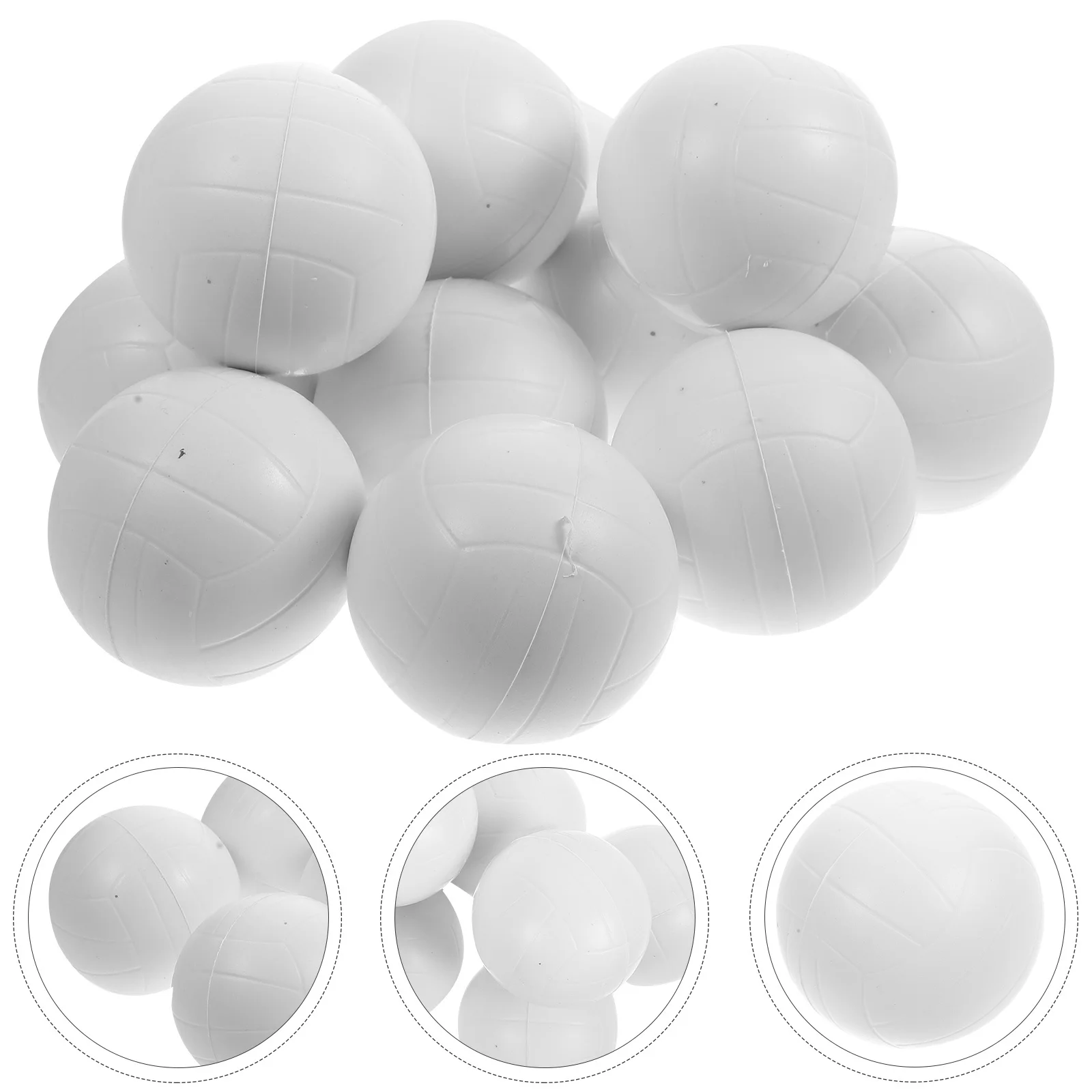 12Pcs Volleyball Stress Balls Sports Pressure Relieve Accessories Mini Squeeze Balls Sensory Party Supplies Mini Volleyball