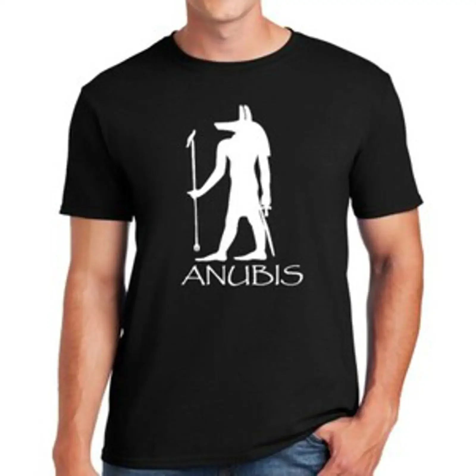 Anubis T Shirt lustig Ägypten Symbol Geschichte Mythologie Kreatur Gott Top vintage Washed Stretched fashion Soft Breathable