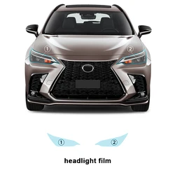 TPU Headlight Film for Lexus NX 250 350 350H 450H 2022 2023 2024 Clear Pre Cut PPF Scratch Car Paint Protection Film