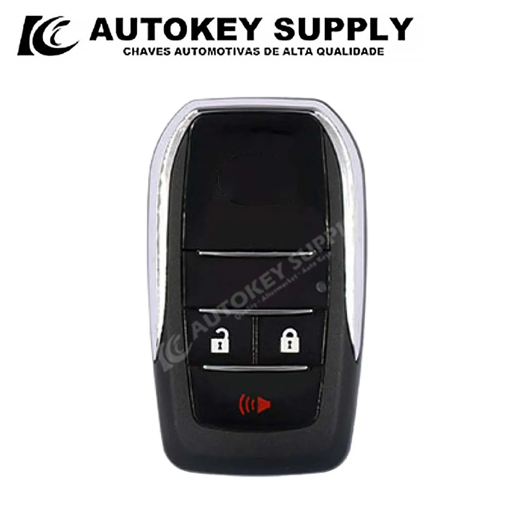 AutokeySupply AKTYF126 2-1 Buttons RAV4 Reiz Vios Crown car straight remote control modified folding key shell For Toyota/Camry