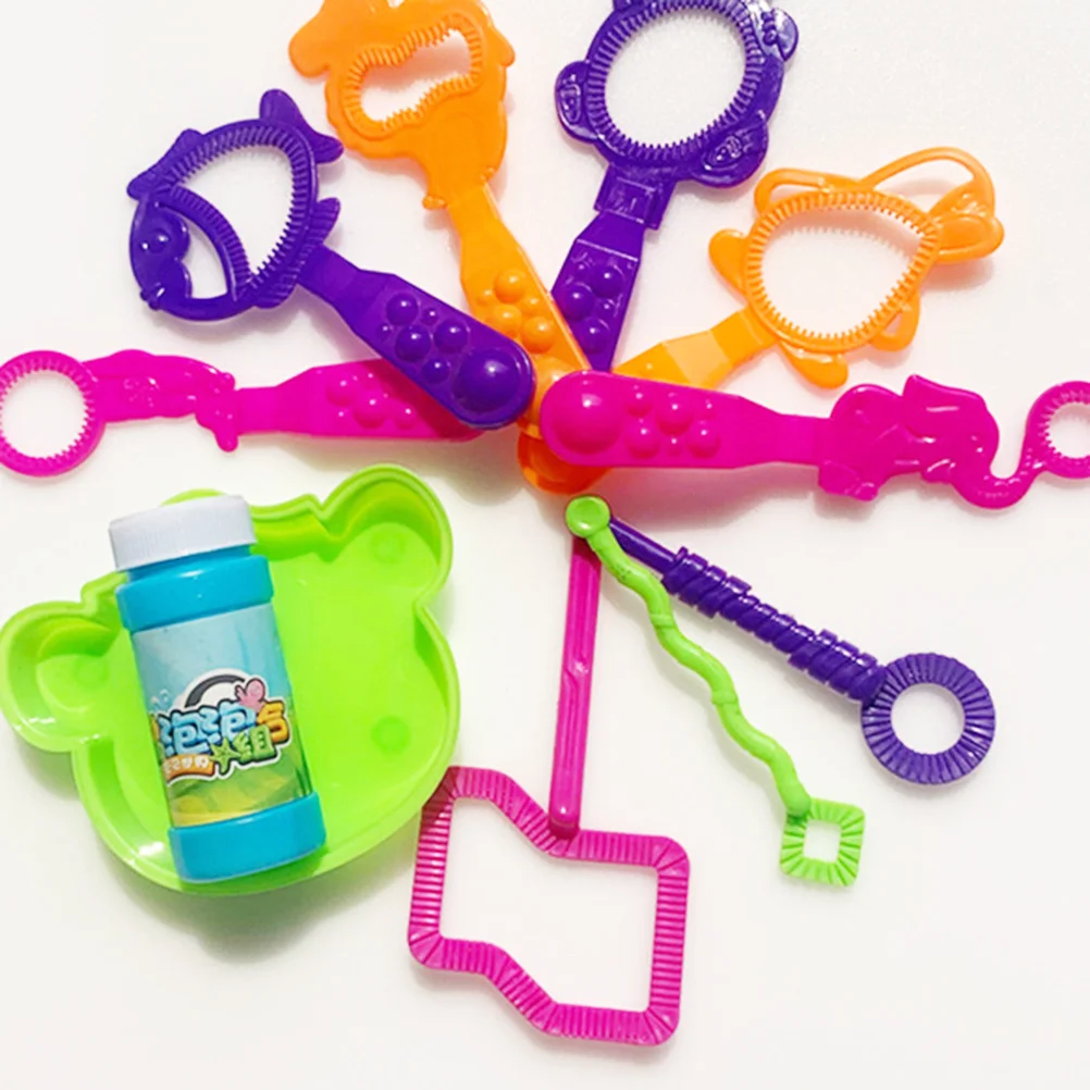 

11Pcs Blowing Bubble Tools Cartoon Animal Shape Kids Bubble Maker Set for Outdoor Fun Party Favor Spring Summer Autumn Winter