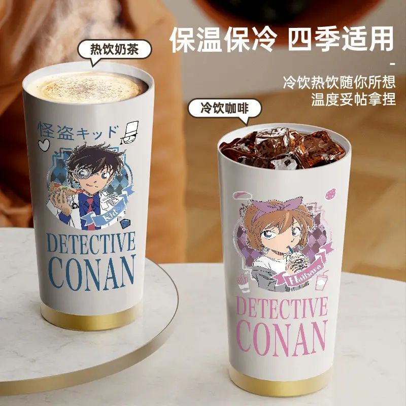 Neue Detektiv Conan Rachel Moore Anita Hailey Anime Peripheriegeräte Kreative Persönlichkeit Cartoon Print Edelstahl Tragbare Becher