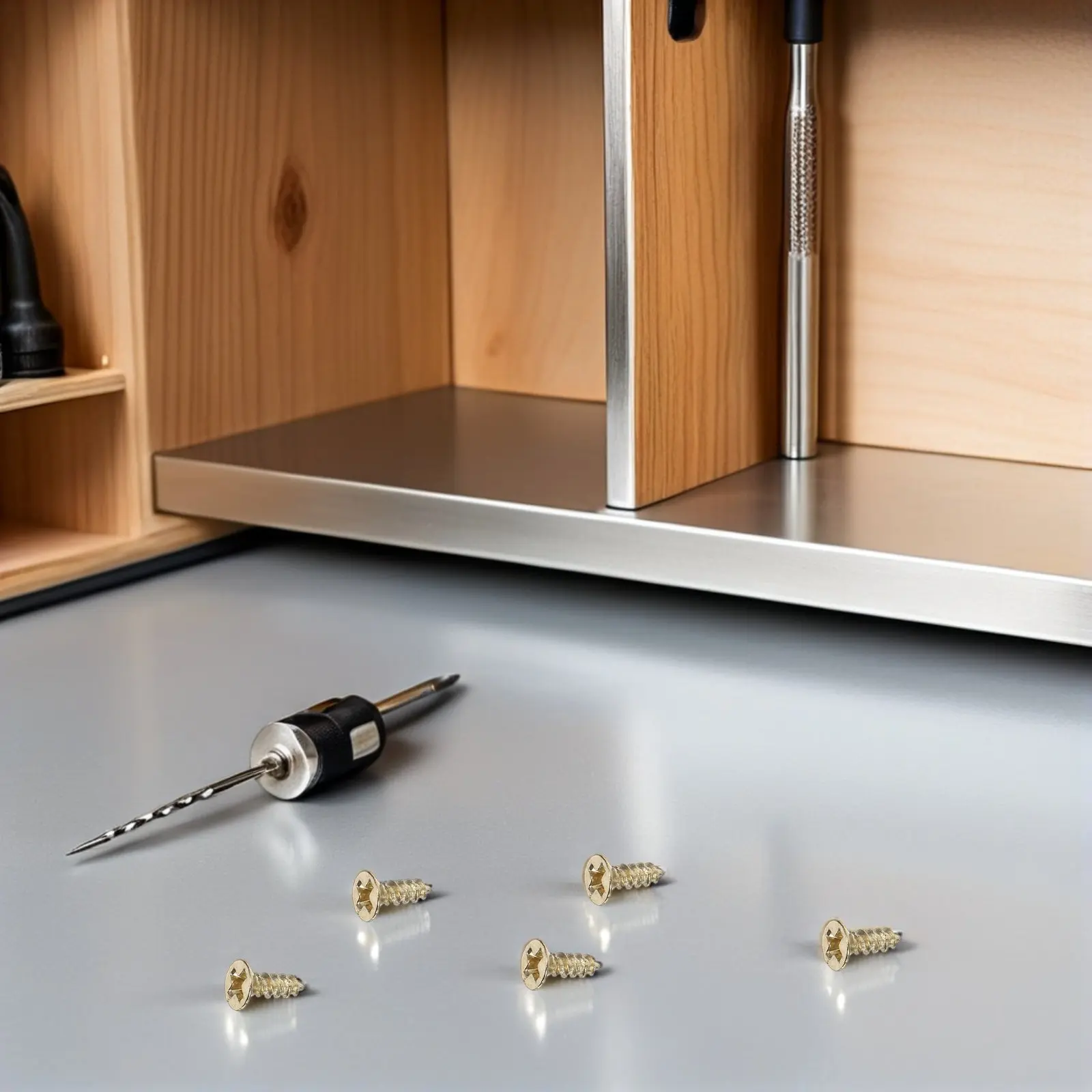 4250Pcs Brass Countersunk Self Tapping Screws Cross Head Vintage Cabinet Hardware for Furniture Restoration Drawer Pulls