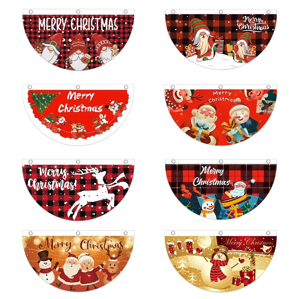 Merry Christmas Fan Flag Banner Christmas Decoration For Home Xmas Cristmas Ornaments 2023 Noel Navidad Natal New Year 2024