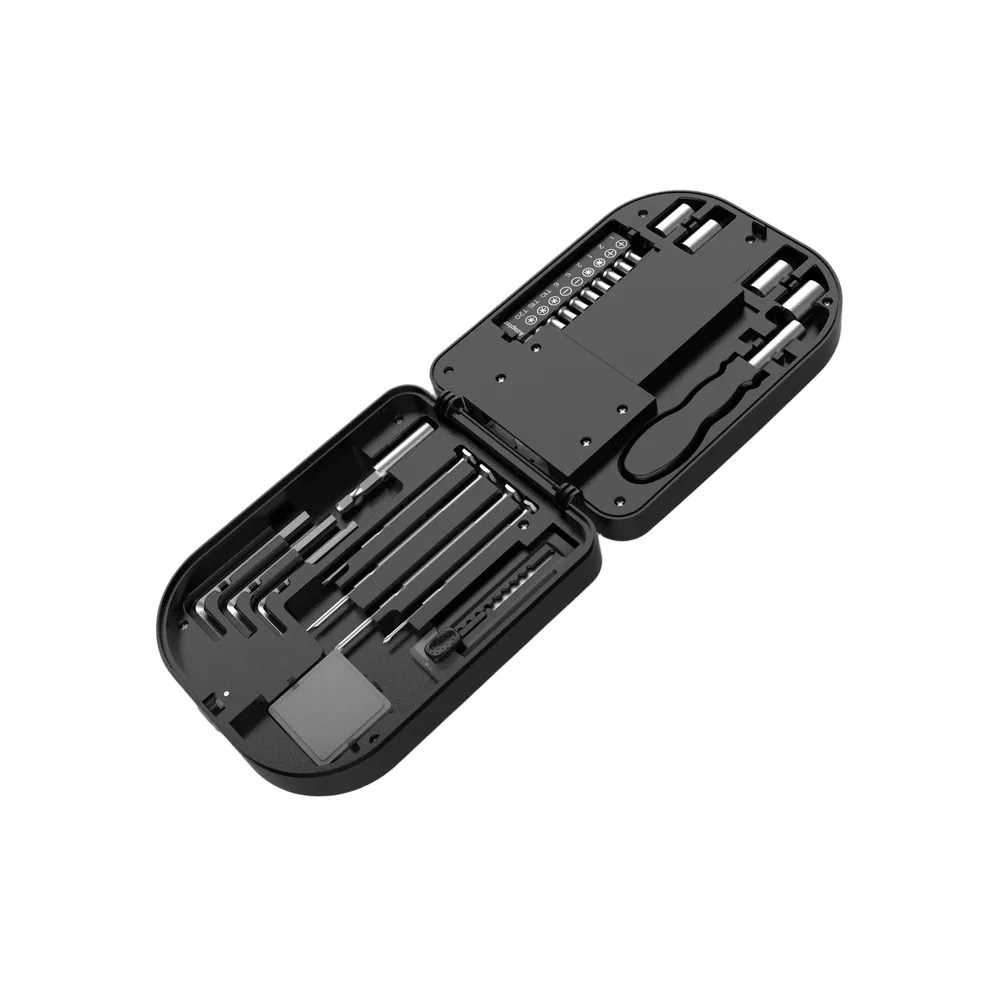 مجموعة مفكات براغي متعددة الوظائف مكونة من 26 قطعة مع ضوء LED - مجموعة أدوات إصلاح مغناطيسية قابلة للطي للصيانة المنزلية والخارجية #3