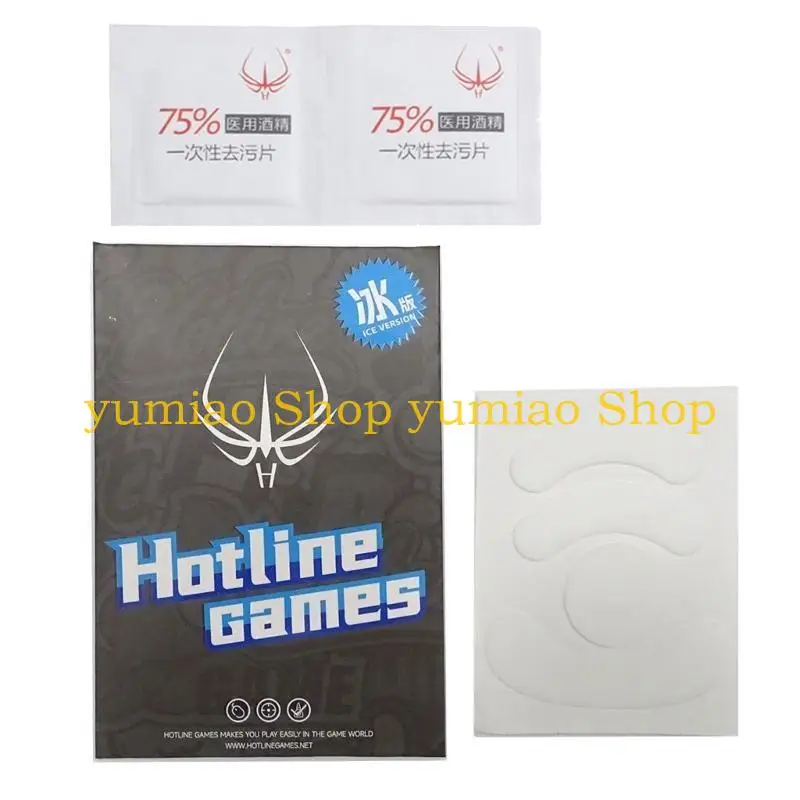 587B 1Set Ice Version Mouse Feet for Sensei Ten Mouse Feet Pad Glides Curved Edges Mouse Skates Sticker