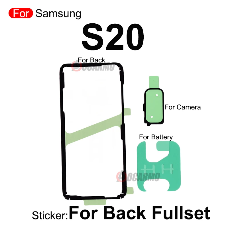 FullsetAdhesive For Samsung Galaxy S20 Plus S20+ S20 Ultra S20FE Front LCD Screen And Back Battery Sticker Glue Replacement Part