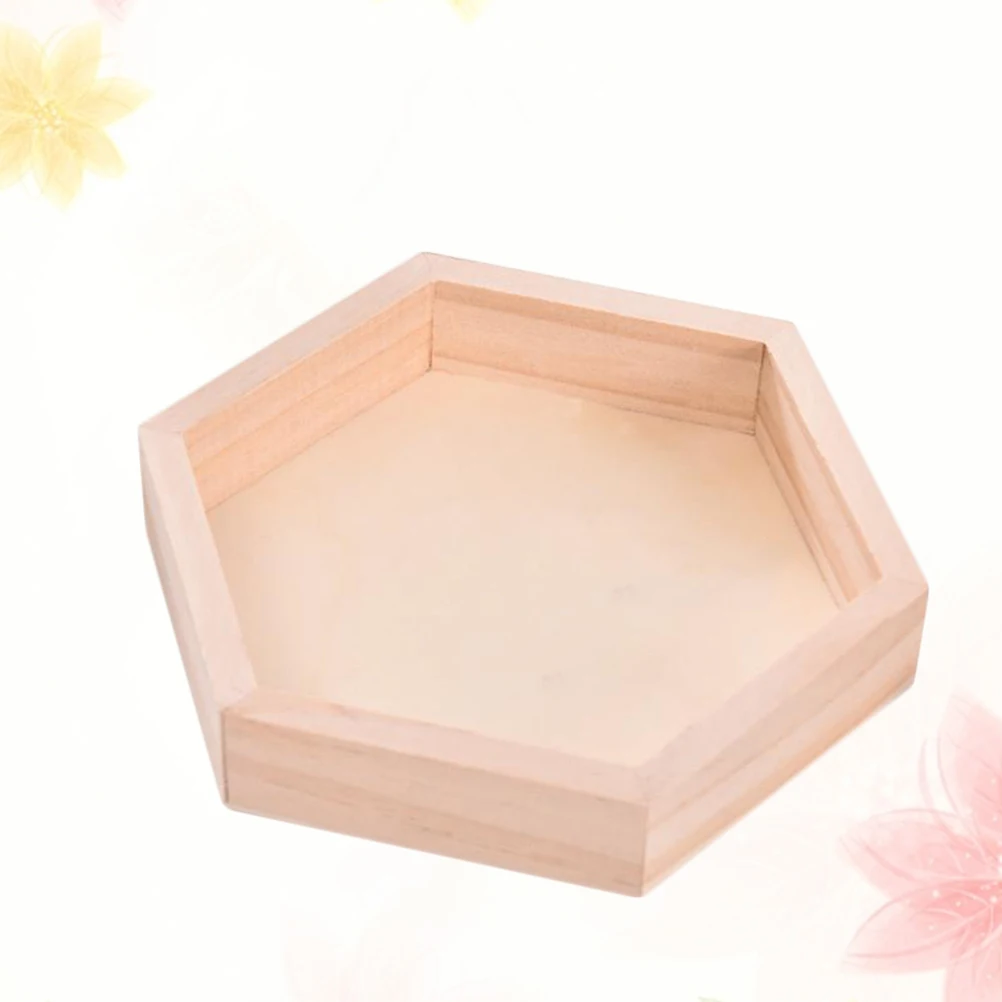 

3pcs Hexagon Jewelry Storage Dish Ceramic Tray Organizer For Rings Earrings Necklaces Home Wedding Gift Size