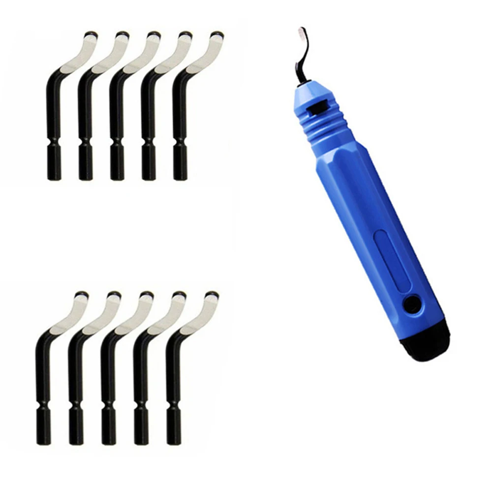 Handheld Burr Trimming Cutter Portable Deburring Tool Professional Edge Removing Tools+10pcs Replacement Blade