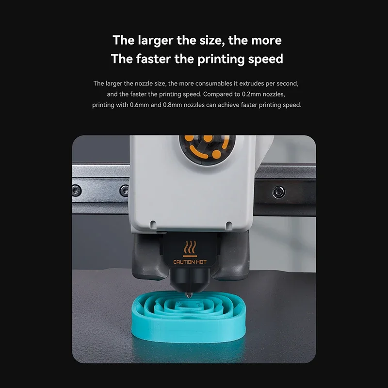 0.2/0.4/0.6/0.8 มม.สําหรับ 3D เครื่องพิมพ์สําหรับ Bambu lab A1 mini Hotend Kit เหล็กชุบแข็งหัวฉีดไม้ไผ่ Lab A1/A1 mini อุปกรณ์เสริม