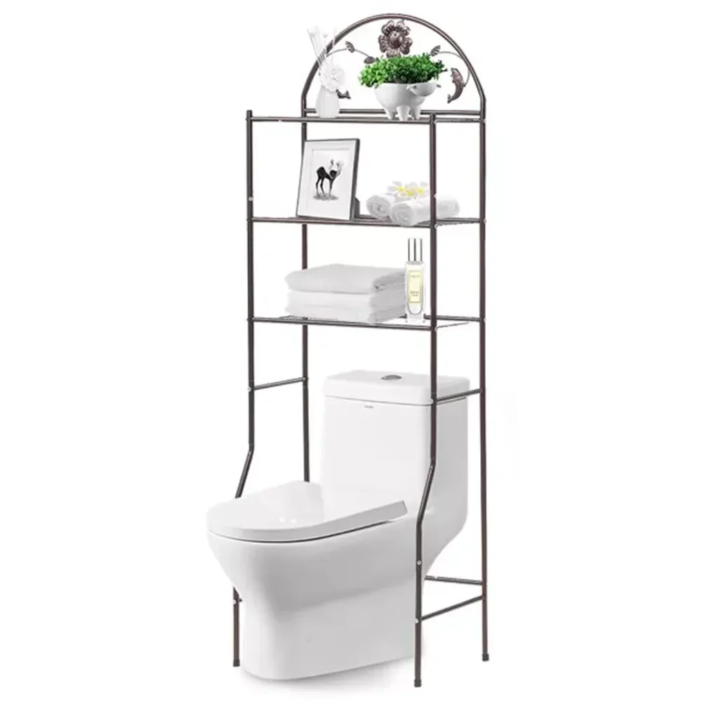 

Over the Toilet Storage 3-Tier Bathroom Space Saver Organizer Cabinet Rack Metal
