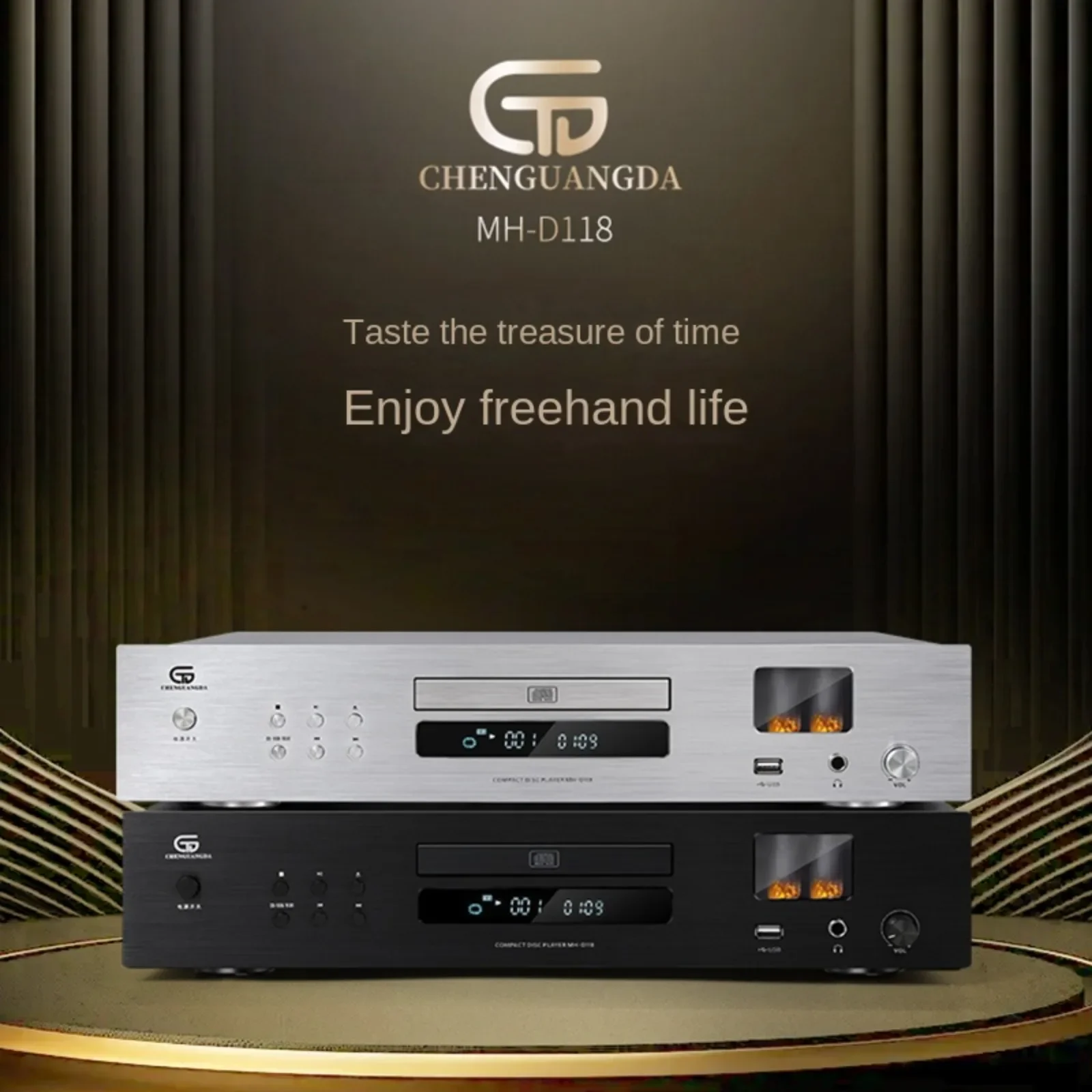 BREEZE HIFI CD Player High-fidelity Lossless Bluetooth Player Pure CD Player USB Playback Amp Tube