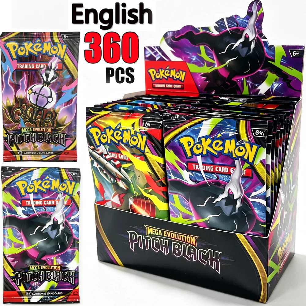 MEGA EVOLUTION SCARLET&VIOLE 360PCS/Set Pokémon Card 151 Prismatic Evolutions Black Bolt English Booster Battle Transaction Card