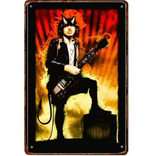 Vintage Metal Sign 70s Rock  Roll Retro Poster Tin Sign Decor -Aluminum