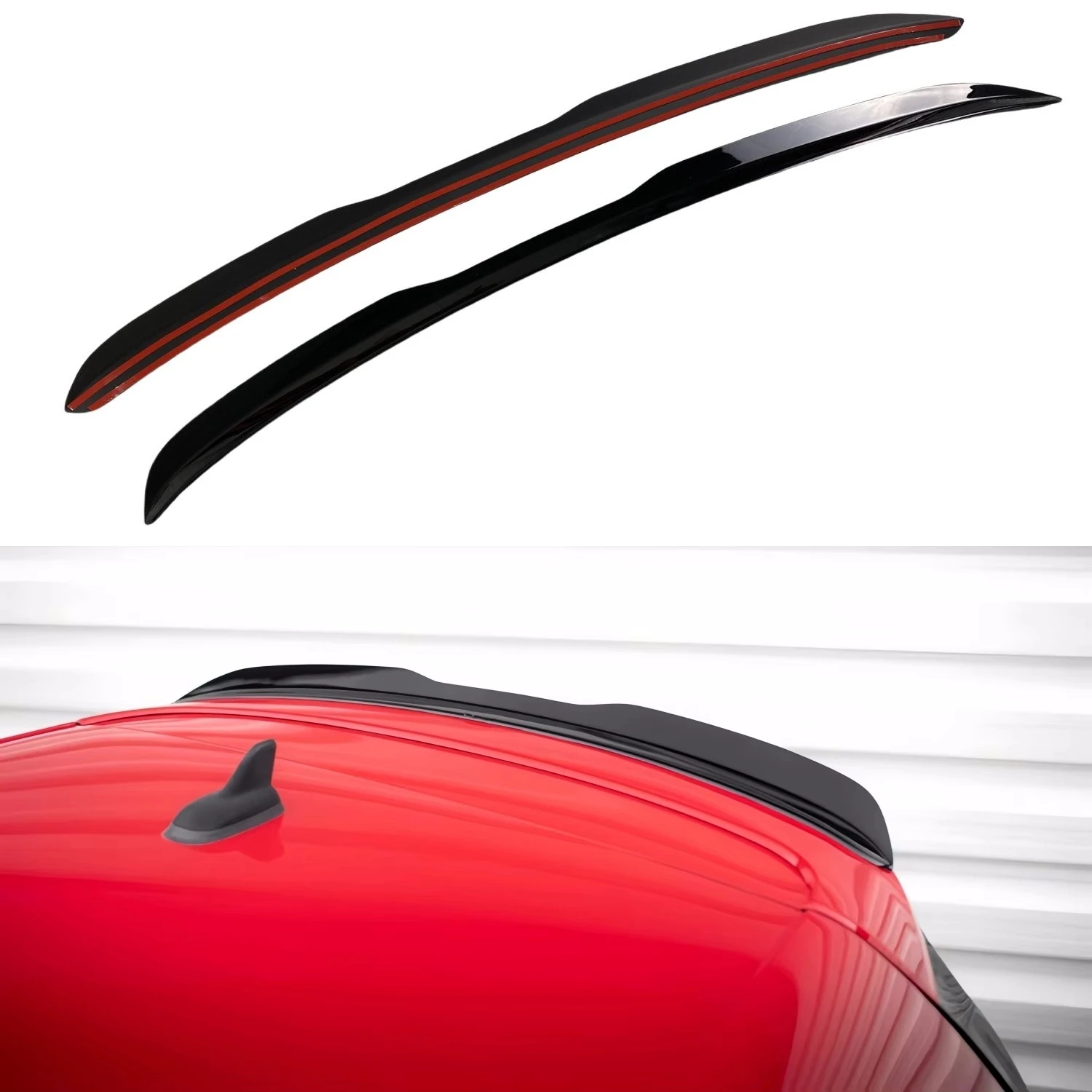 1:1 Maxton Style Gloss Black Spoiler Dachowy Tylny do VW Golf MK6 GTI GTD R 2008 2009 2010 2011 2012 Tuning Bodykits