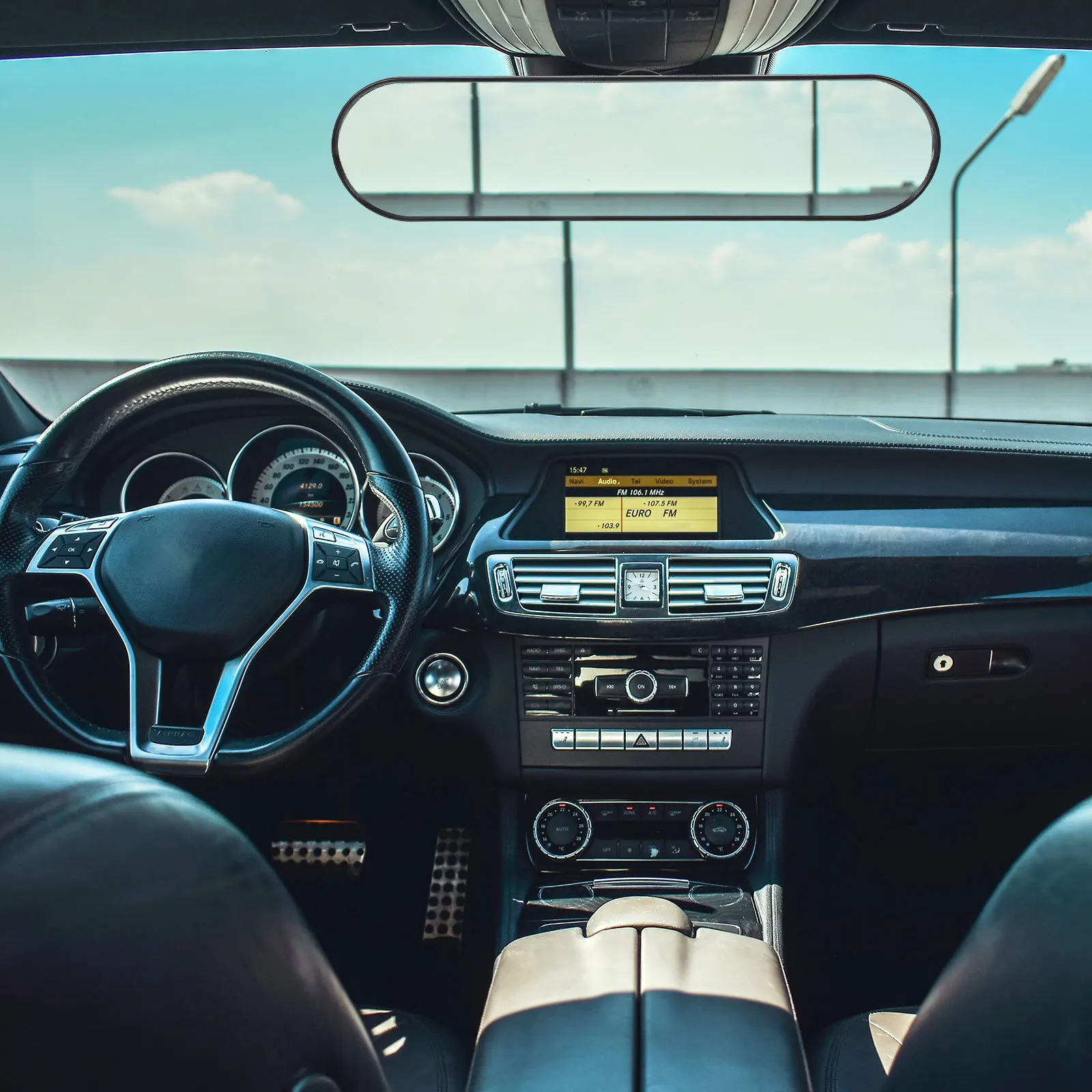 

1Pcs Rotatable Rear View Mirror Exquisite Workmanship Simple Design Suitable for Most Vehicles Long Lifespan Rear View Mirror