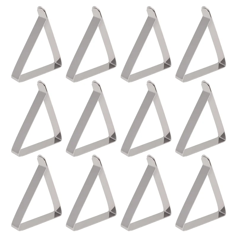 ABGR-12 Uds Clip para mantel de acero inoxidable, abrazaderas ajustables antideslizantes para cubierta de mesa, soportes para mantel para fiesta y Picnic