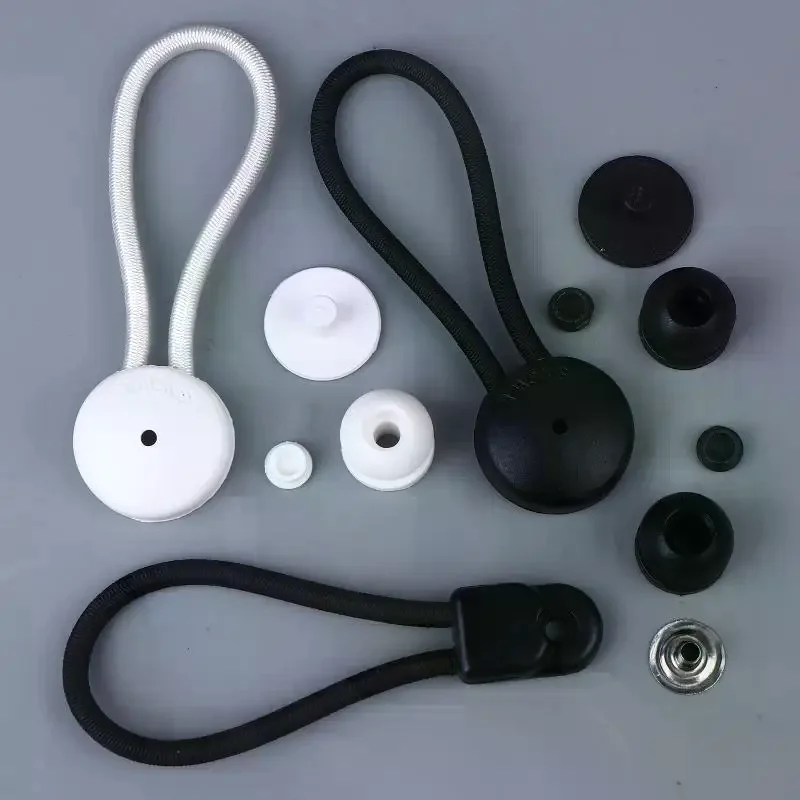 Truck Tie Down Kit Fastener Bungee Shock Cord Cover Clip Bungee Loop with Knob for Marine Boat RV Caravan Vehicle Cover
