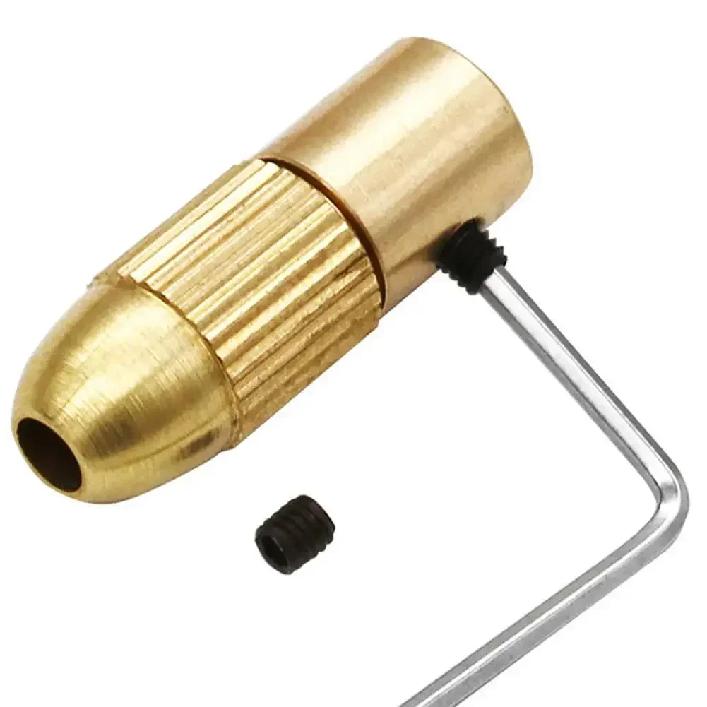 Mini Drill Chuck Collet Set For Electric Motor Shaft Fit Micro- Twist- Drill Brass Cartridge Rotary Tool Bit Clamping Nut Adapte