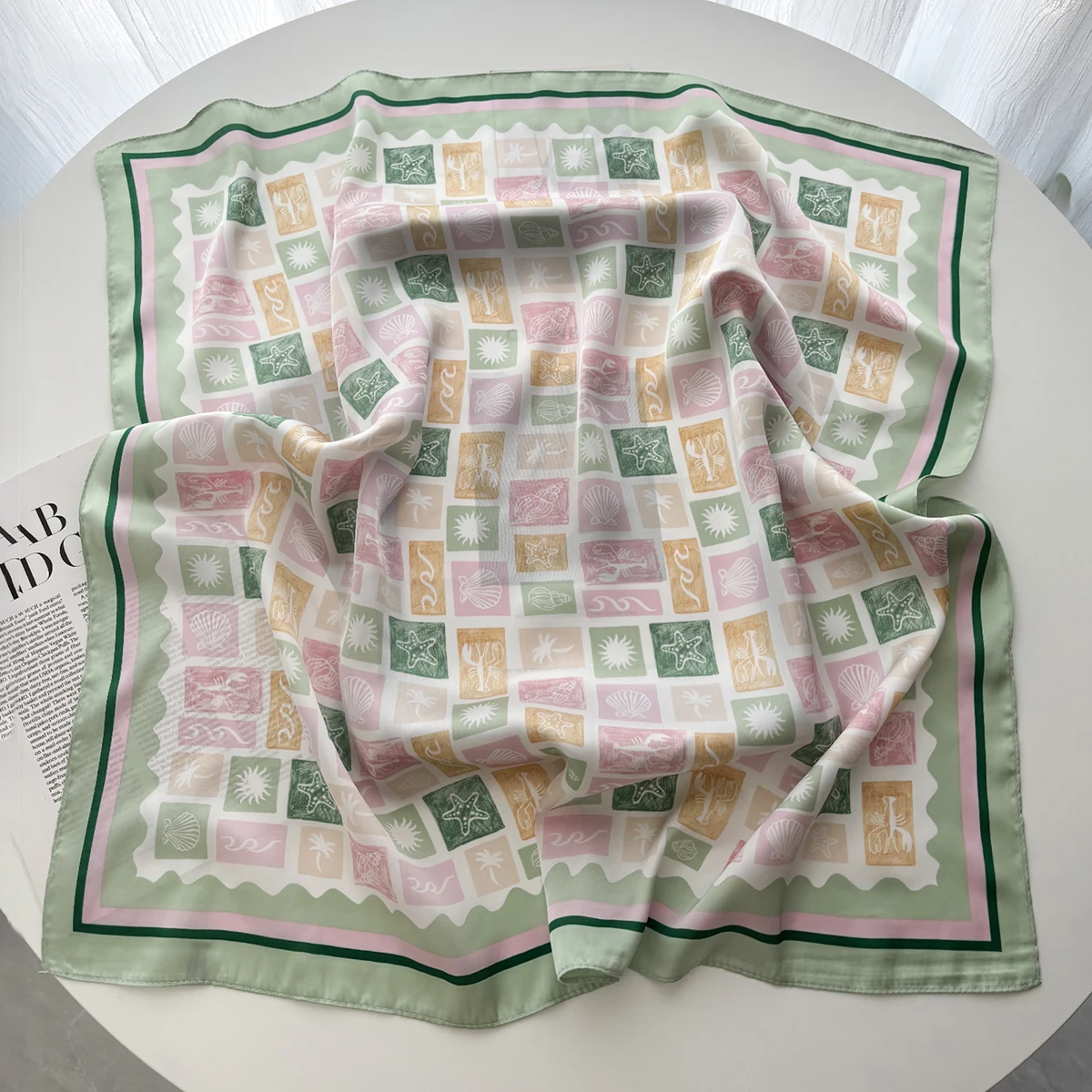 Роскошный квадратный шарф 70*7 – обзор и цена Scarf Silk Square