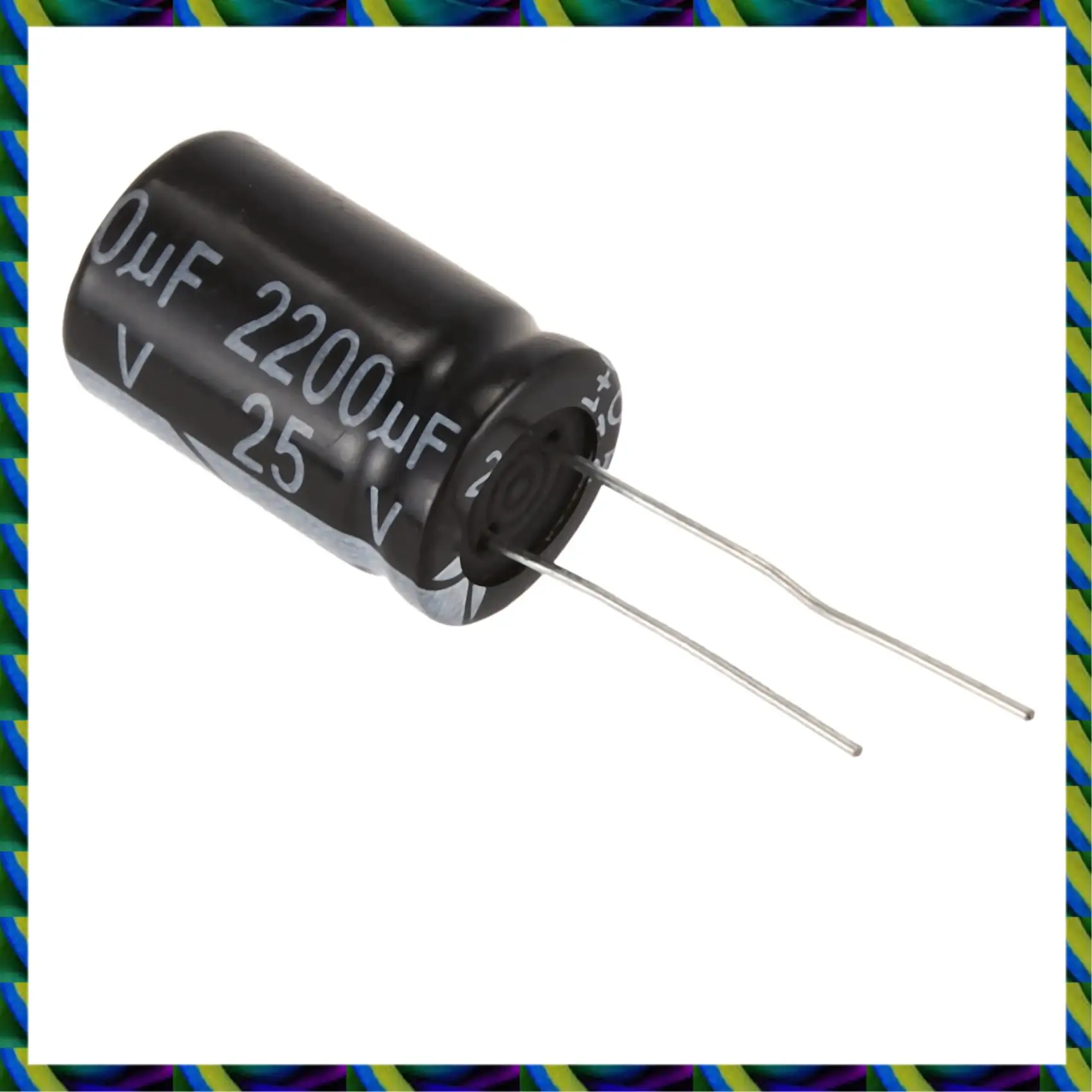 Diário 20 Pcs Preto 2200Uf 25V Capacitores Eletrolíticos De Alumínio Radial 1.3 X 1.3 X 2.1Cm
