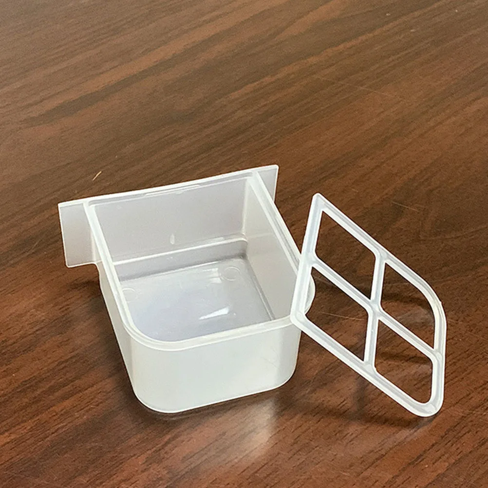 

Transparent Anti spill Bird Feeder Cage Accessories Large Capacity Bird Food Container Four Compartments Pet Supplies