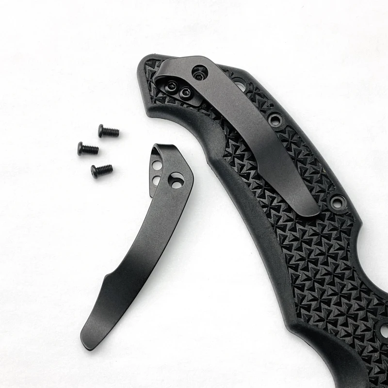 New Titanium Alloy Back Clip for CldSteel 29TLCC Knife DIY Accessories Custom Folding Pocket Knife Back Waist Clip Tool