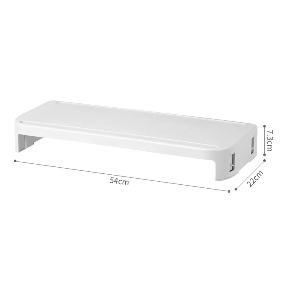 

Monitor Stand Ergonomic Computer Office Desk Heightening Base Shelf Racks Adjustable Lifting Sturdy Plastic Compact Design