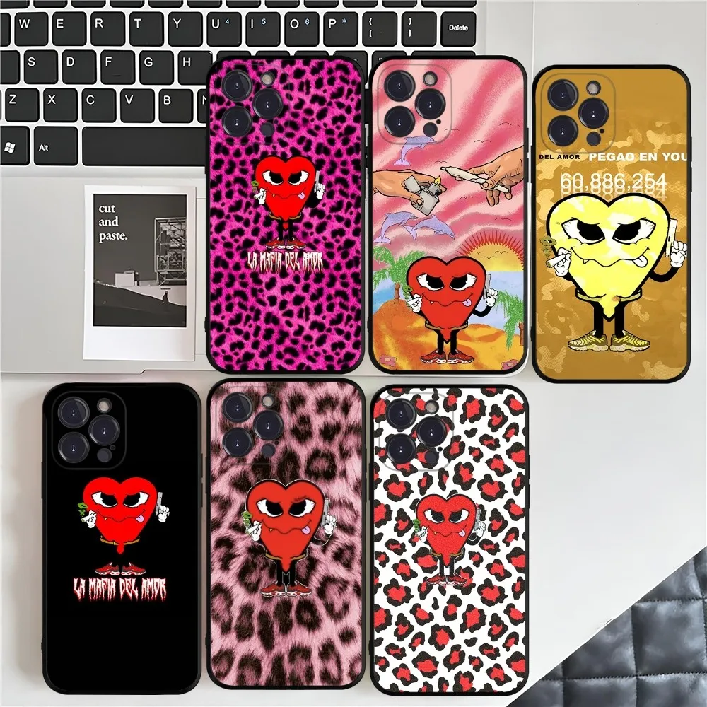Amor Love Mafia La Mafia Del funda de teléfono para IPhone 16 15 14 13 12 Mini 11 Pro XS Max X XR SE 6 7 8 Plus cubierta de silicona suave