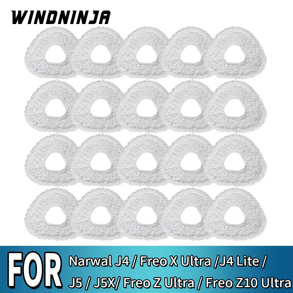 Mopp-Tuch-Ersatzteil für Narwal Freo X Ultra, Freo Z Ultra, Freo Z10 Ultra, J3, J4, J5, J4 Lite, J5X Staubsaugerroboter – Mopp-Pad-Zubehör
