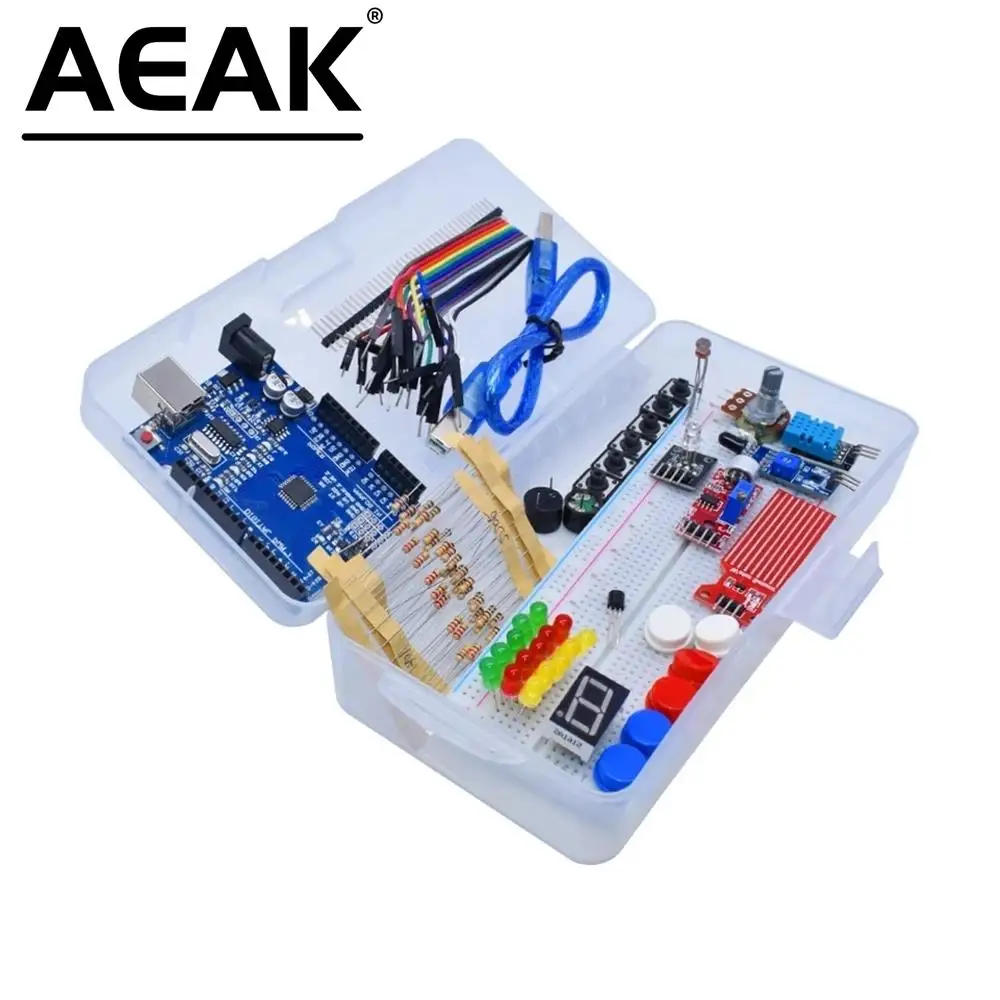 AEAK latest learning kit the simple RFID startup kit, is an updated learning kit for Arduino UNO R3