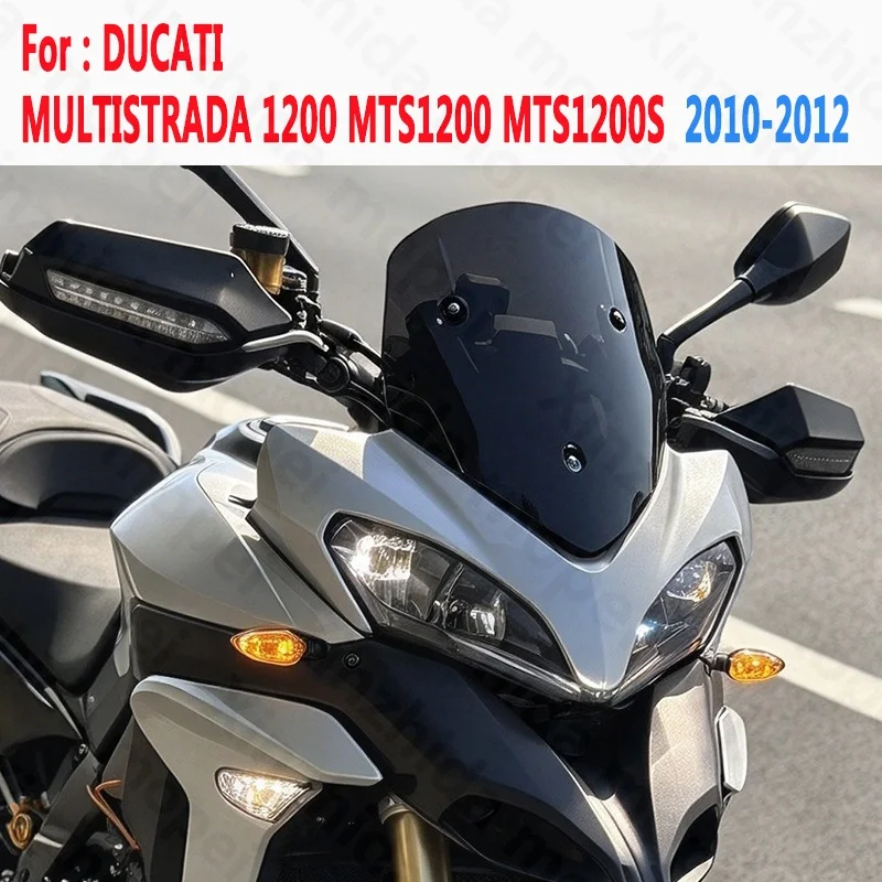 Screen For DUCATI MULTISTRADA 1200 1200 S MTS1200 MTS1200S ENDURO 2010 2011 2012 Windshield Sport Windscreen Wind Deflectors
