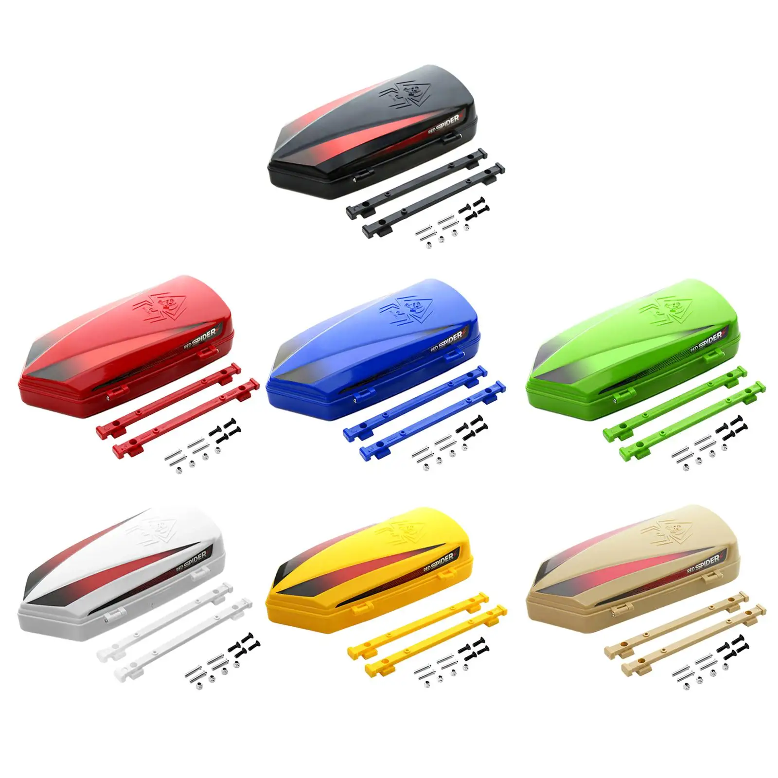 1:8 1:10 Portable Replacement Parts Streamlined Roof Luggage Box for RC Hobby Car Crawler Vehicles Trucks DIY Accessories