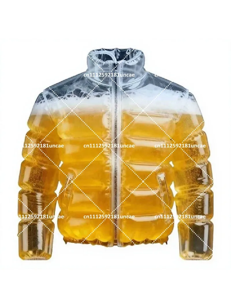 Transparent Beer-Drinking Jacket Funny Gag Gifts for Pool Parties Festivals Carnivals