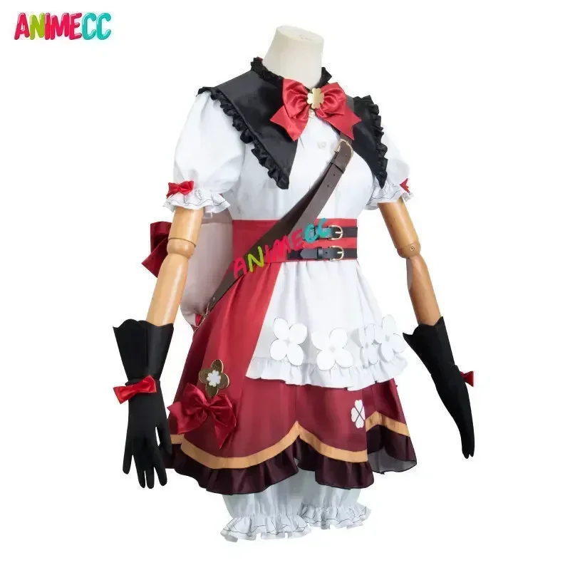 ANIMECC-Cosplay Klee Blossoming Starlight para meninas, peruca e sapatos Genshin Impact Skin, roupas de festa de Halloween