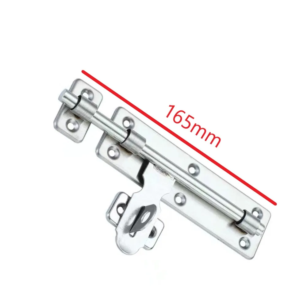 Brand New Door Bolt Latch Lock Security Silver Stainless Steel 1 Pcs 4inch/6inch/8inch Anti-Theft Anti-corrosion