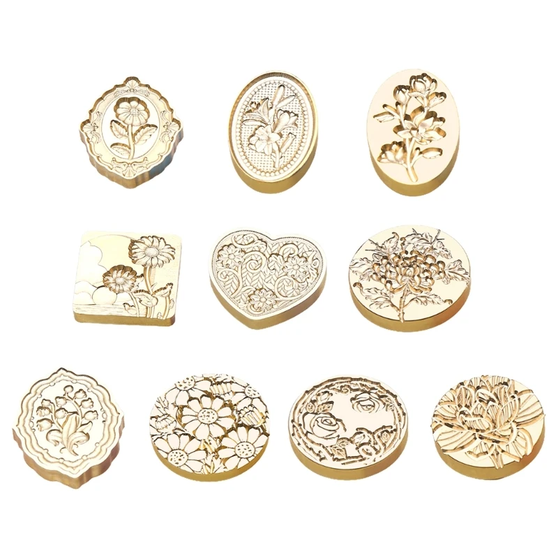 

Wax Stamps-Lily Flower Flower Sealing Wax Stamp for Envelope Wedding Decorations Dropship