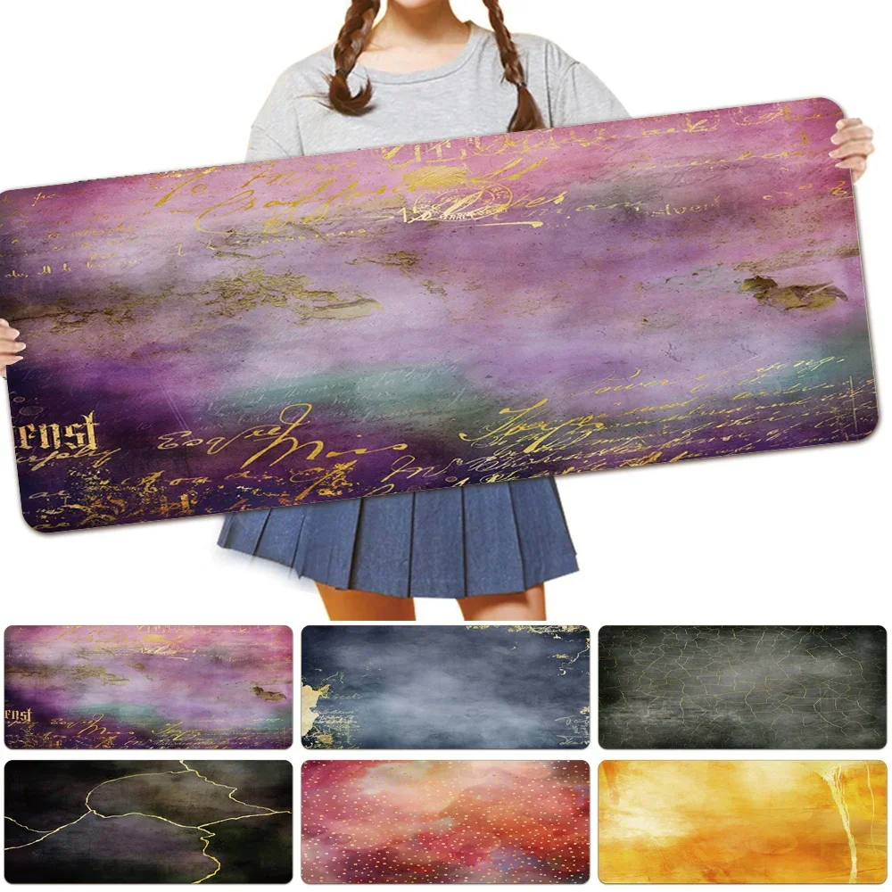 Home Office Laptop Mouse-Pad PU Leather Computer Gaming Keyboard Mouse Mat Large Size Creative Fashion Background Pattern Series