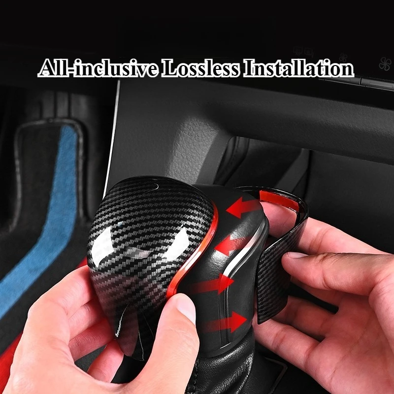 

Carbon Fiber Gear Shift Knob Cover Lever Stick Head for Toyota Corolla 2019-2024 Camry 2018-2023 - Car Accessories Trim