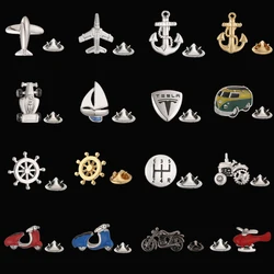 High quality men's women's brooches anchor aircraft traffic lapel pins hats jackets scarves necktie pin accessories jewelry gift