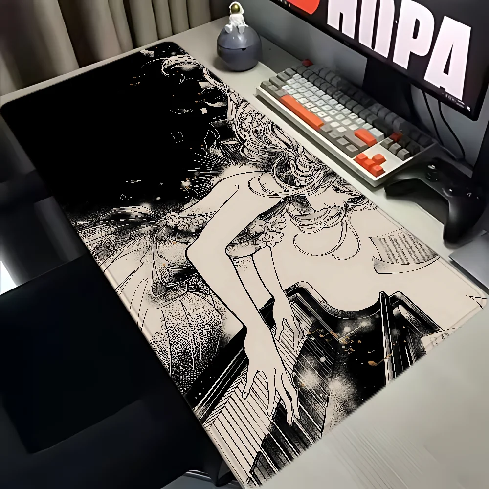 

Anime Beauty Girl Mousepad Gamer Keyboard Mat Gaming Pc Accessories Xxl Mouse Pad 900 × 400 Mouse for Computer Table Pads Mats