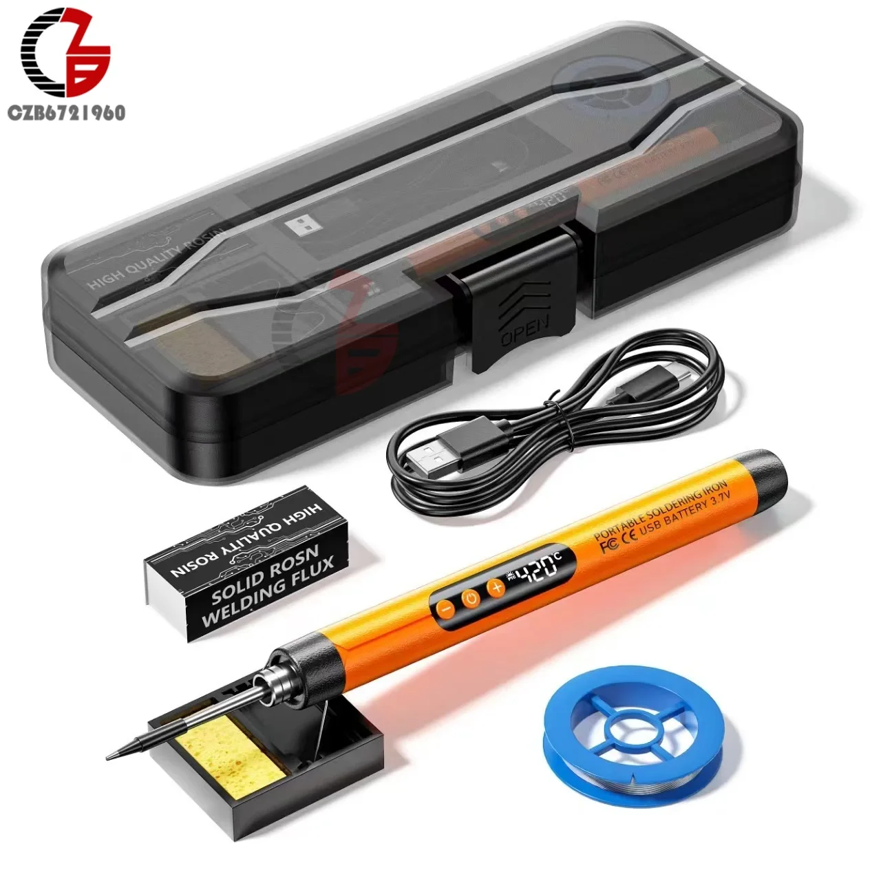 USB Behegesztés Bevasal 5V 8W Drótnélküli Elektromos Behegesztés Bevasal beállítása 300-450℃ Hőfok Alkalmazkodó m Akkumulátor Beforraszt hegesztő eszközök készlet