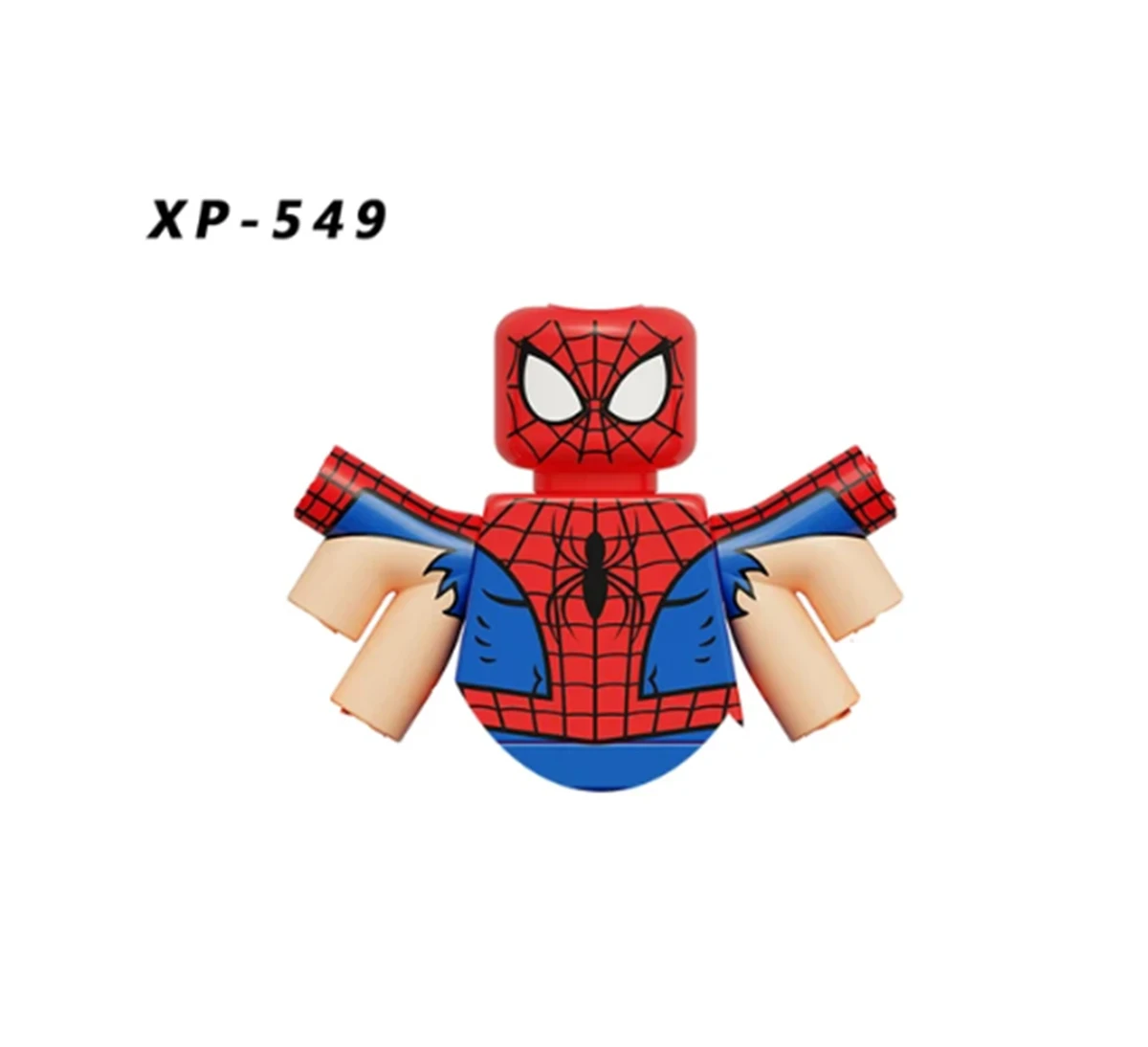 Disney Marvel Legends mainan blok bangunan Spiderman, hadiah mainan bata bongkar pasang, mainan edukasi Diy untuk anak-anak